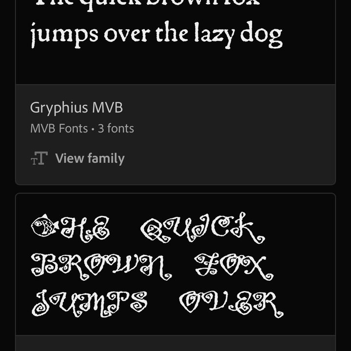 Adobe fonts