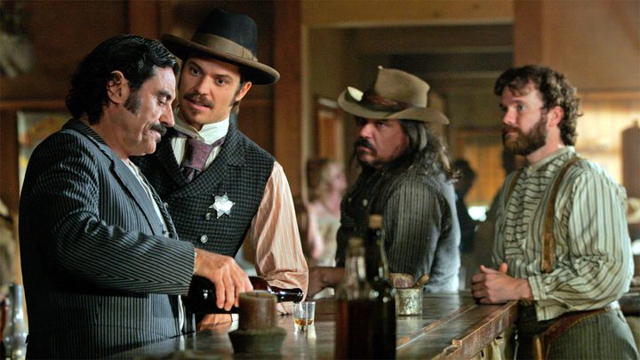 The cast of Deadwood.
