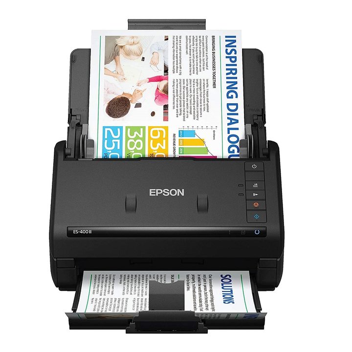 A photo of the Epson Workforce ES 400 II scanner.