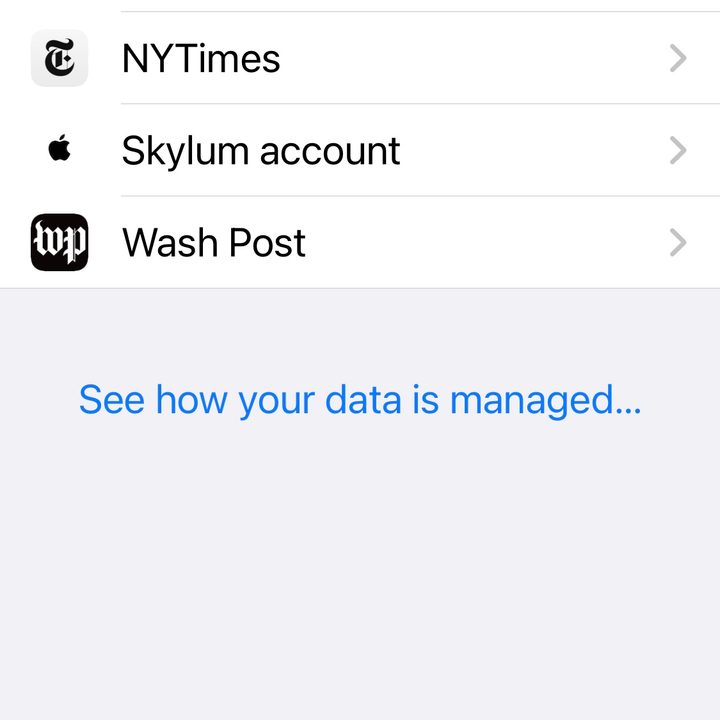 Which apps use Sign in?