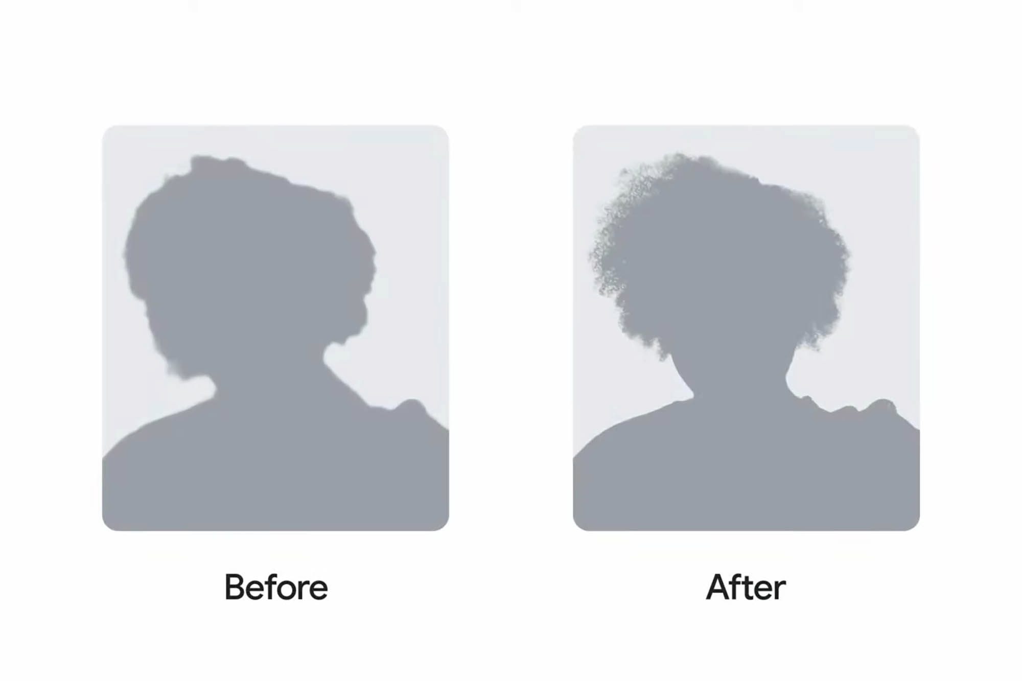 Google photo algorithm hair representation changes