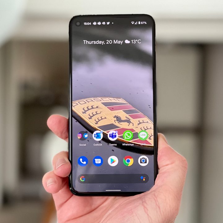 Google Pixel 5's screen