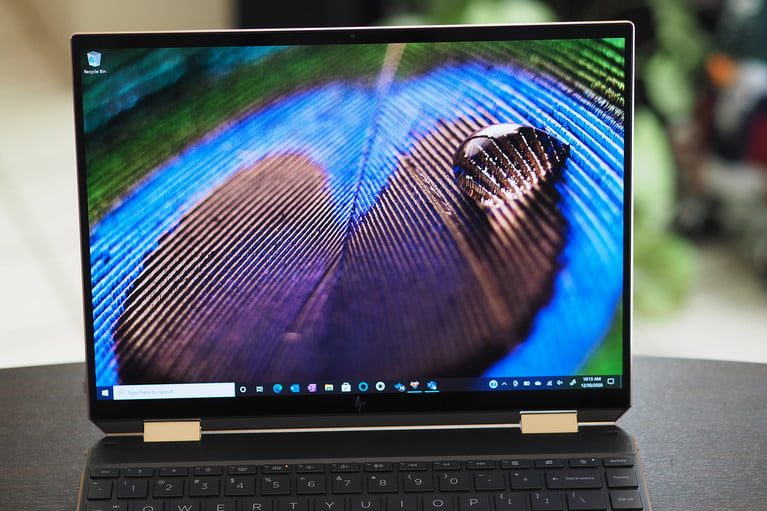HP Spectre x360 14 display view.
