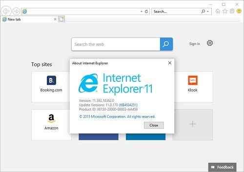 Internet Explorer 11
