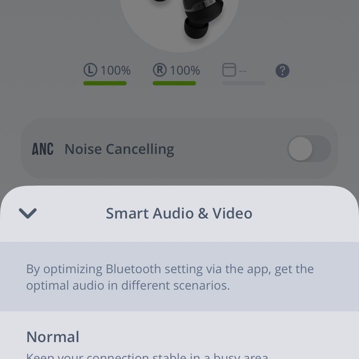 JBL Tour Pro+ Headphones app.
