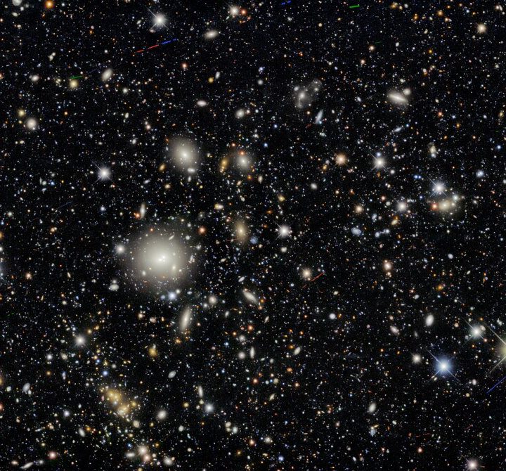 Ten areas in the sky were selected as &ldquo;deep fields&rdquo; that the Dark Energy Camera imaged several times during the survey, providing a glimpse of distant galaxies and helping determine their 3D distribution in the cosmos. The image is teeming with galaxies &mdash; in fact, nearly every single object in this image is a galaxy. Some exceptions include a couple of dozen asteroids as well as a few handfuls of foreground stars in our own Milky Way.