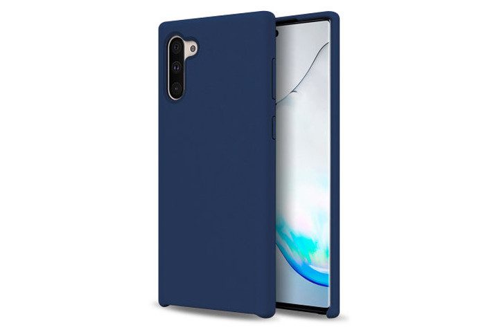 Olixar Soft Silicone Case for Samsung Galaxy Note 10 in Midnight Blue