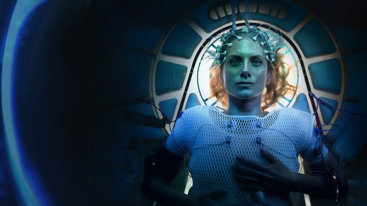 Melanie Laurent lays down in a pod.