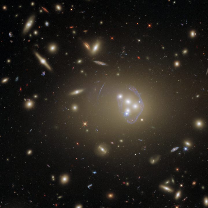 This detailed image features Abell 3827, a galaxy cluster that offers a wealth of exciting possibilities for study. Hubble observed it in order to study dark matter, which is one of the greatest puzzles cosmologists face today.