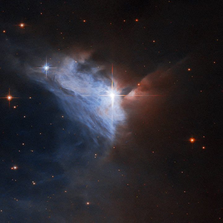 This image taken with the NASA/ESA Hubble Space Telescope showcases the emission nebula NGC 2313. Emission nebulae are bright, diffuse clouds of ionized gas that emit their own light.