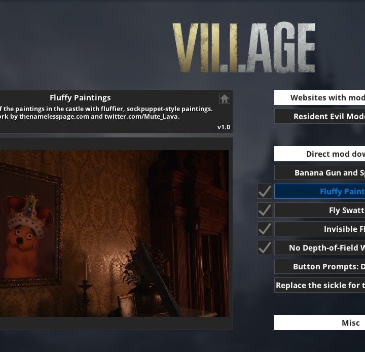 Resident Evil Village Fluffy Manager Mod