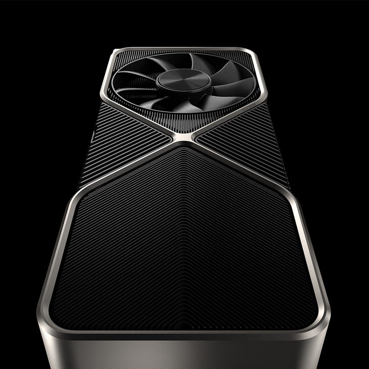 Nvidia RTX 3090 on a black background