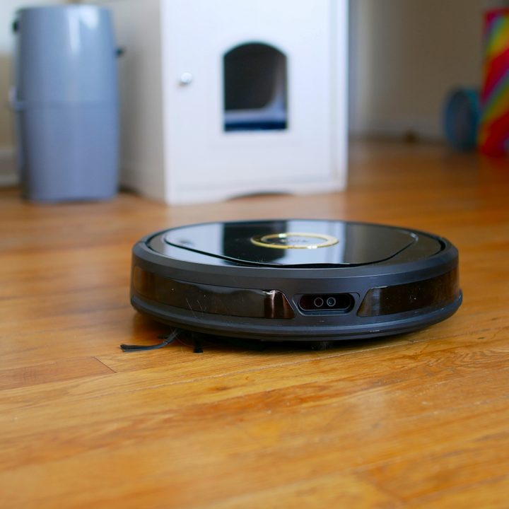 Trifo Lucy Robot Vacuum on hardwood