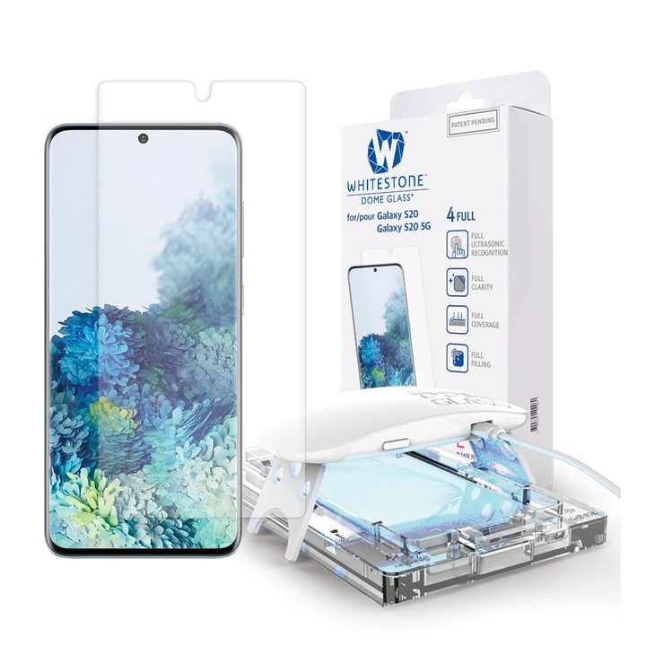 Whitestone Dome Glass Screen Protector for Samsung Galaxy S20