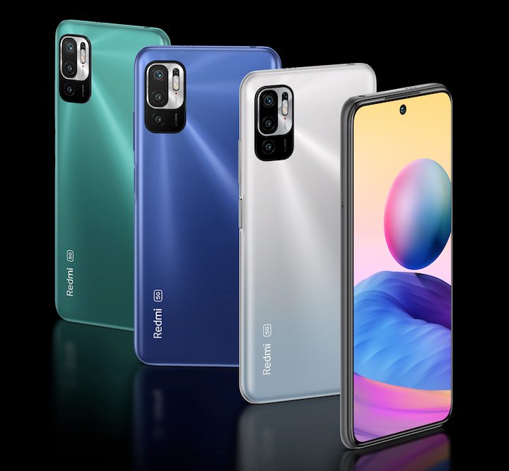 Xiaomi Redmi Note 10 5G in different colors