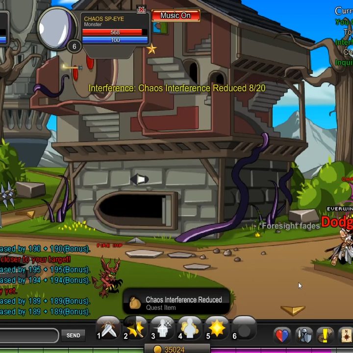 A rogue fighting in a town in AdventureQuest.