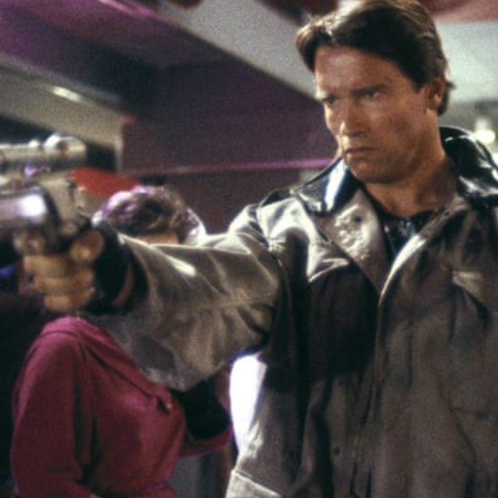 Arnold Schwarzenegger in The Terminator.