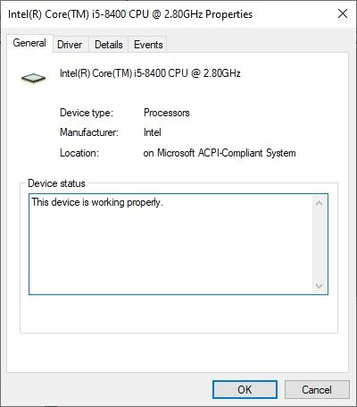 A screenshot of Windows 10 Device Manager.