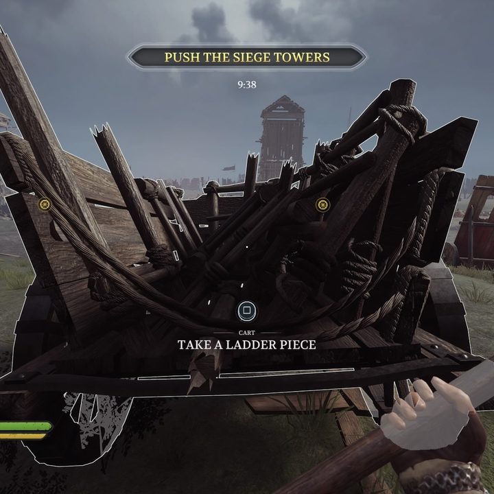 A cart full of ladder pieces in Chivalry 2.