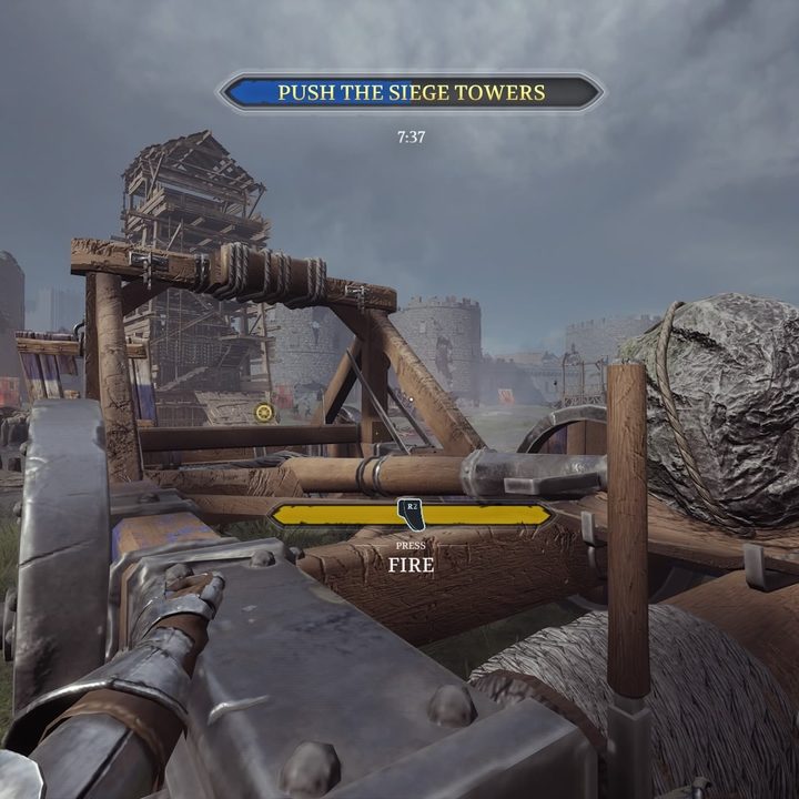 A catapult being used in Chivalry 2.