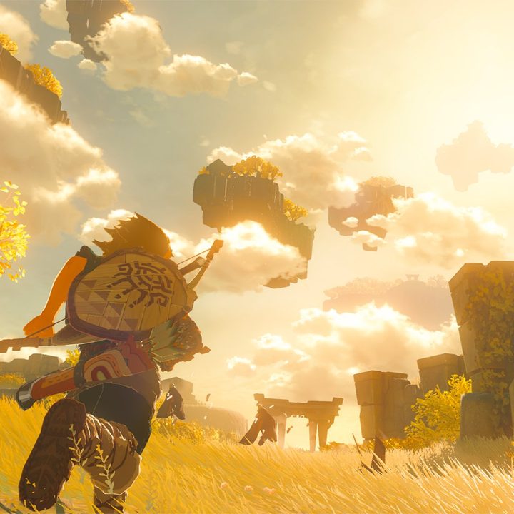 Link runs across Hyrule in the sequel to Breath of the Wild.