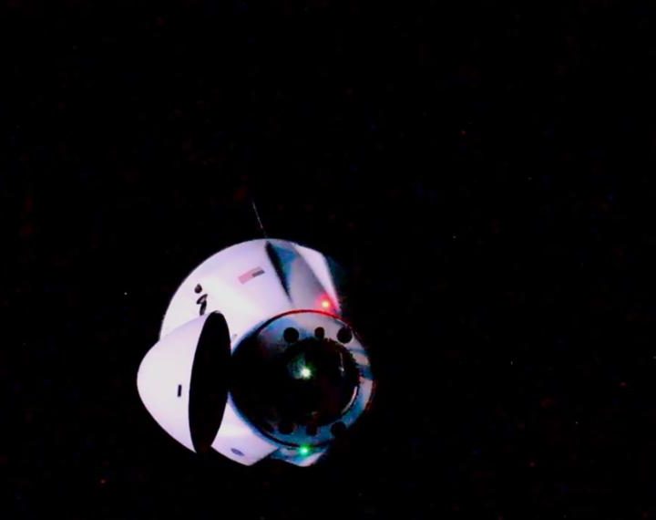 SpaceX Cargo Dragon approaches the International Space Station on Saturday, June 5.