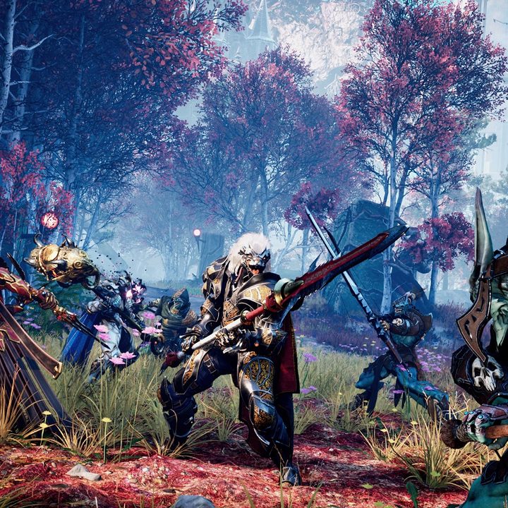 Godfall players preparing for combat.
