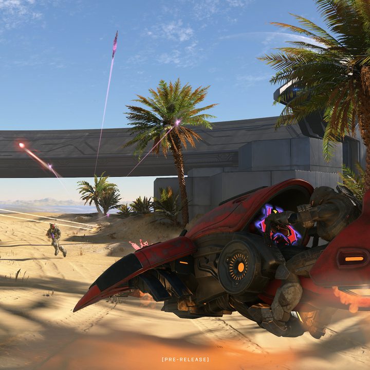 A ghost fighting a banshee on a beach.