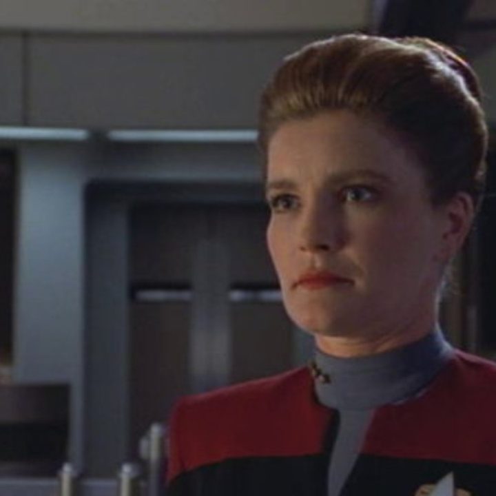 Captain Janeway in Star Trek: Voyager.
