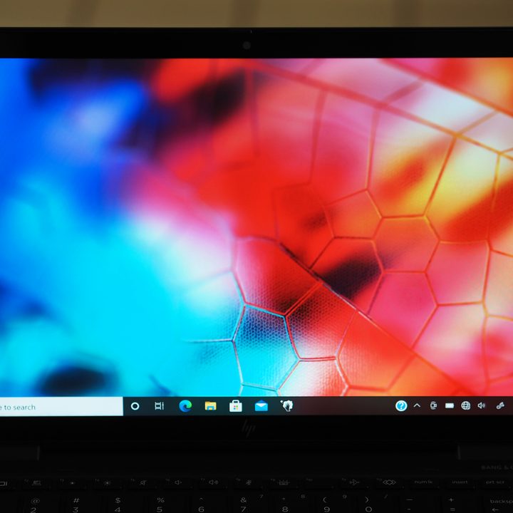 The 1080p screen on the HP Elite Dragonfly Max.