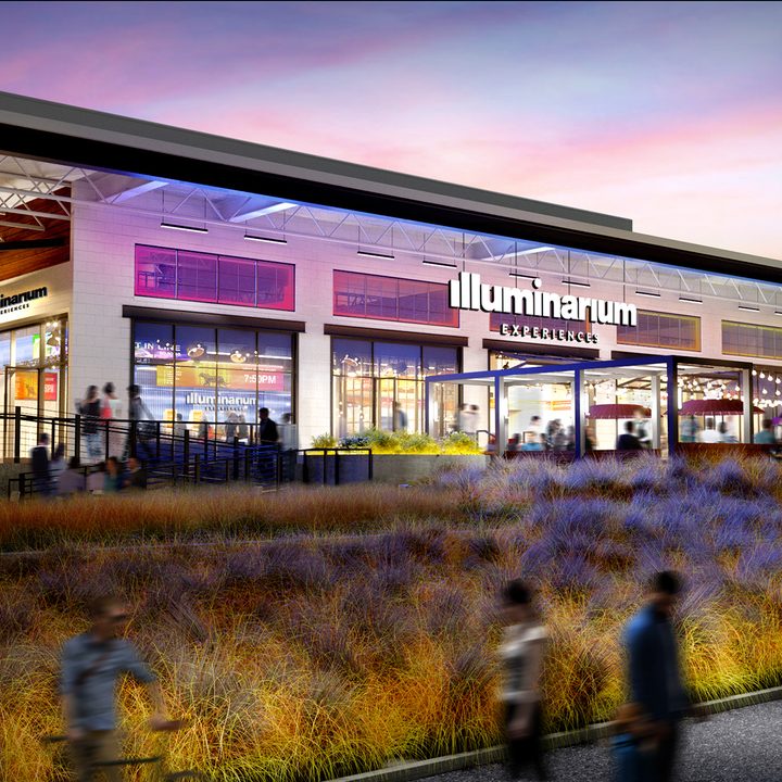 Exterior of an Illuminarium location.