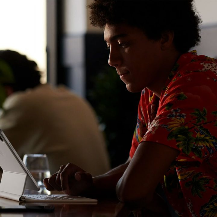 iPad with Magic Keyboard at WWDC 2021