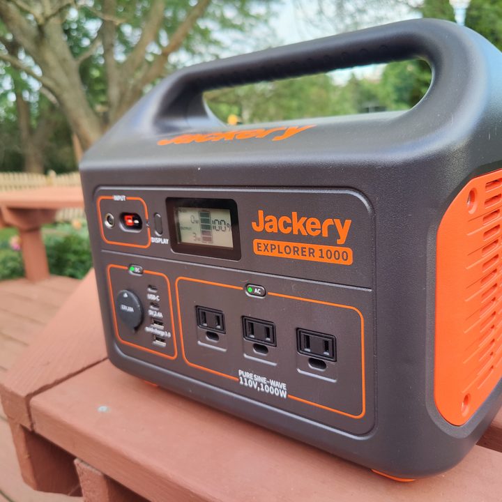 The Jackery Explorer 1000 is a 1000 W portable power station.