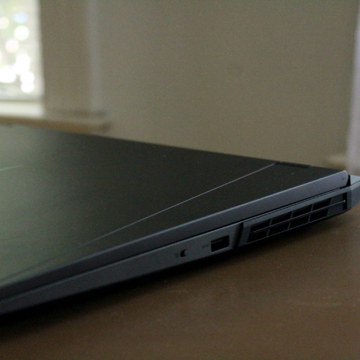The Lenovo Legion 5 Pro when it's closed.