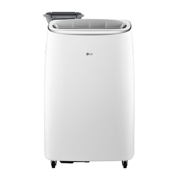 LG LP1419IVSM Smart Wi-Fi Portable Air Conditioner press image against white background.