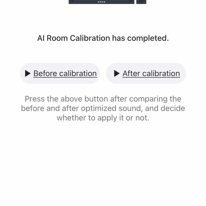 LG SP9YA Dolby Atmos soundbar app screenshot.