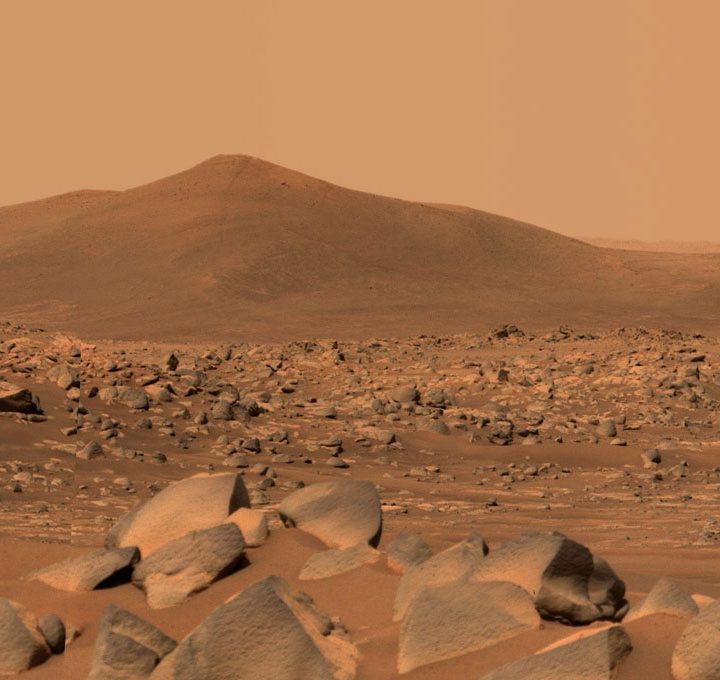 NASA’s Perseverance Mars rover used its dual-camera Mastcam-Z imager to capture this image of “Santa Cruz"