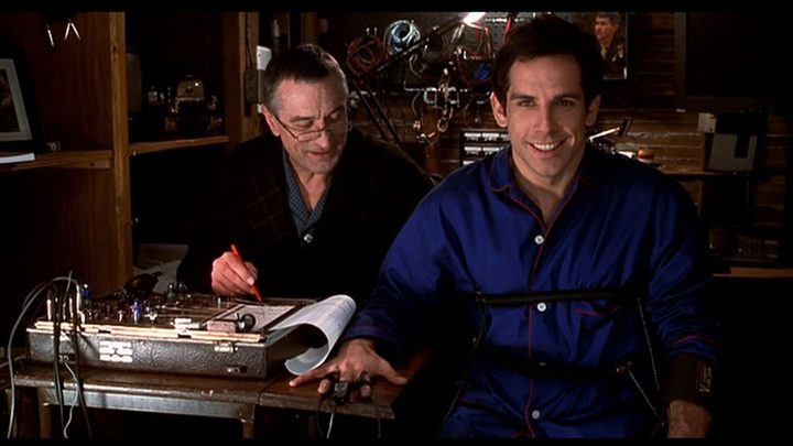 Robert De Niro and Ben Stiller in Meet the Parents.