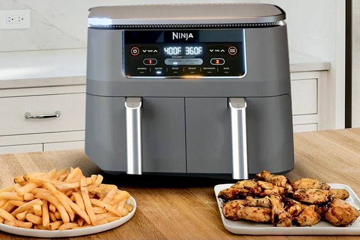 Countertop image of the Ninja Foodi DualZone Air Fryer.