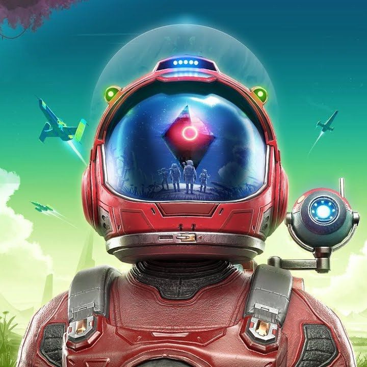 A scene from No Man's Sky.