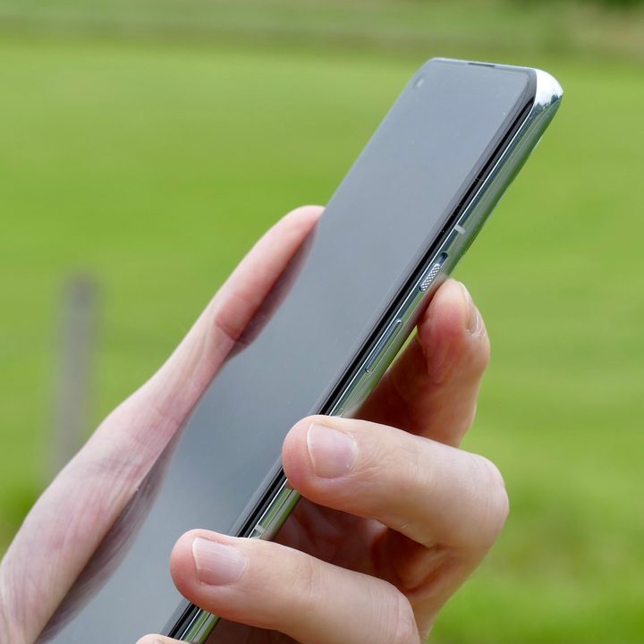 The alert slider on the side of the OnePlus 9 Pro