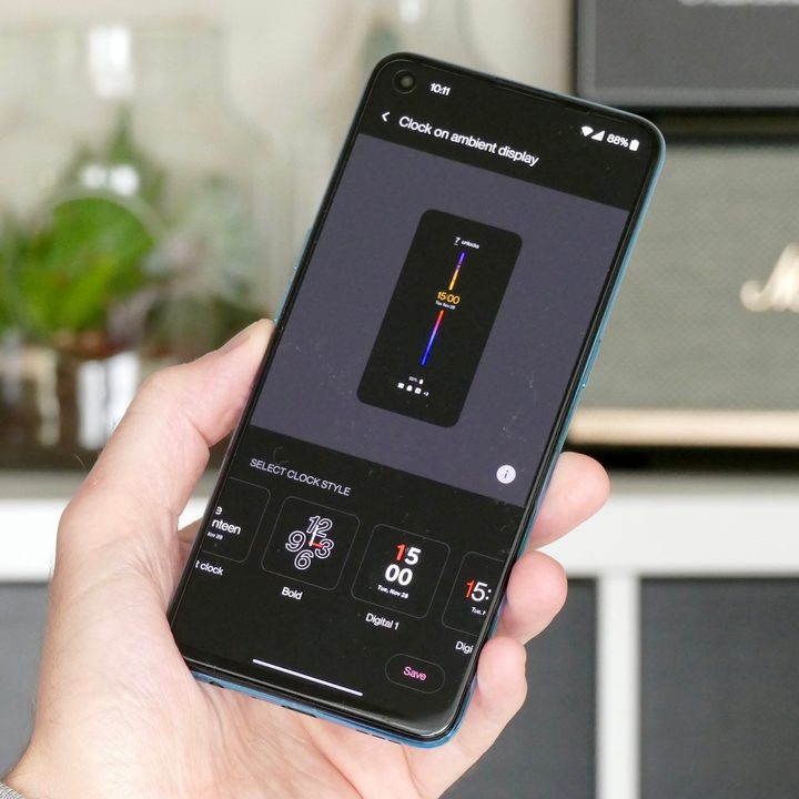 Always On Screen of the OnePlus Nord CE 5G