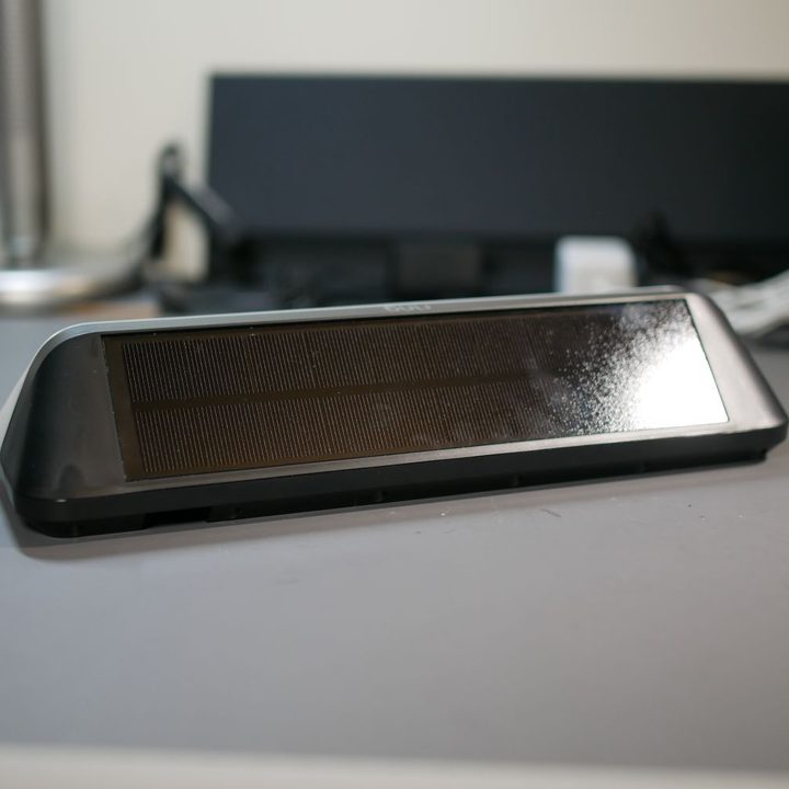 Ring Wall Light Solar panel closeup