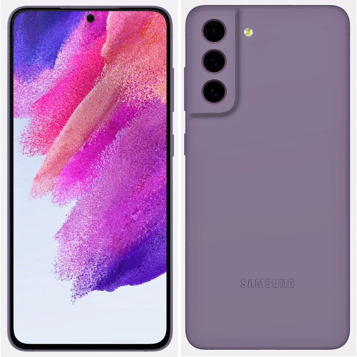 Samsung Galaxy S21 Fan Edition render in purple.