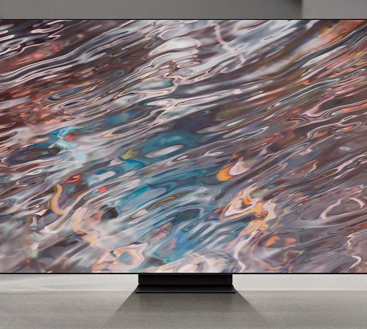 New Samsung Neo QLED TV on display.