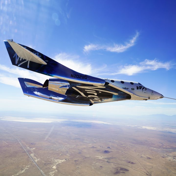 VSS Unity glides home after second supersonic flight in 2018