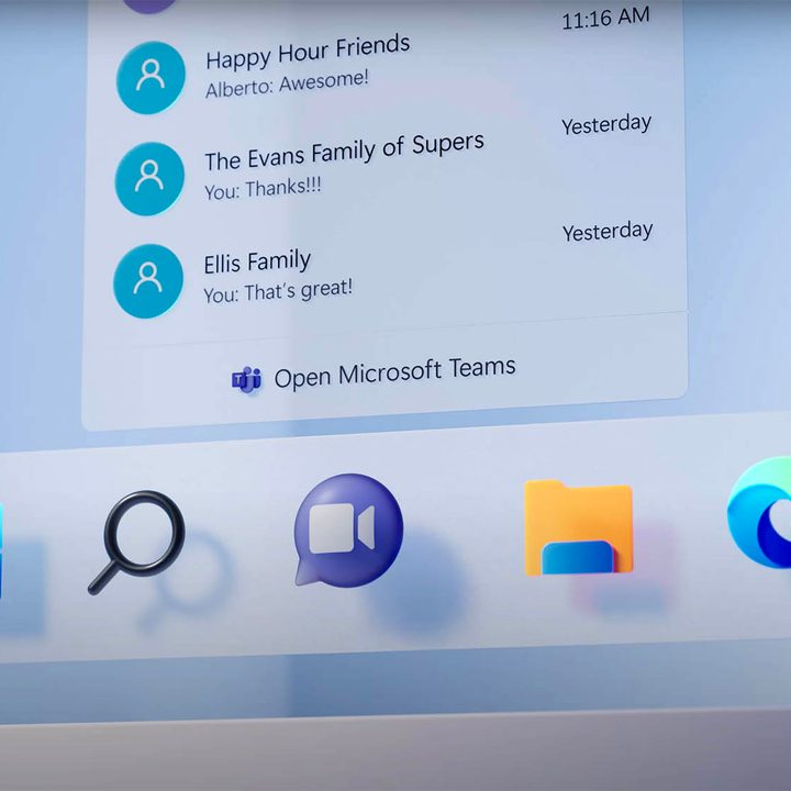 Teams is now integrated right into Windows 11.