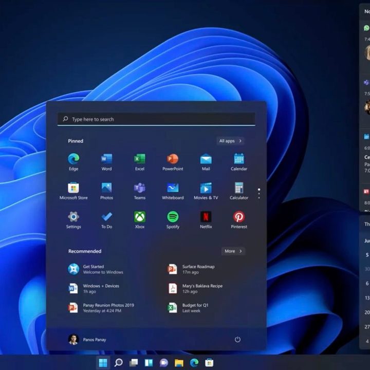 New image of Windows 11 Start Menu.