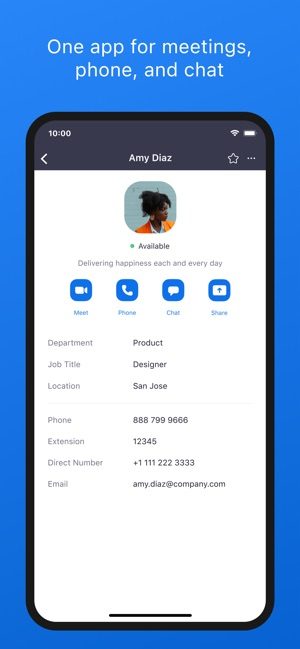 Zoom app call.