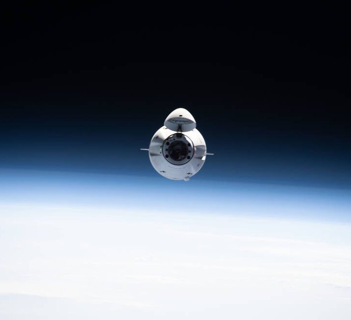 The SpaceX Cargo Dragon resupply ship is pictured approaching the International Space Station June 5, 2021, carrying over 7,300 pounds of new science, supplies and solar arrays to replenish the Expedition 65 crew.
